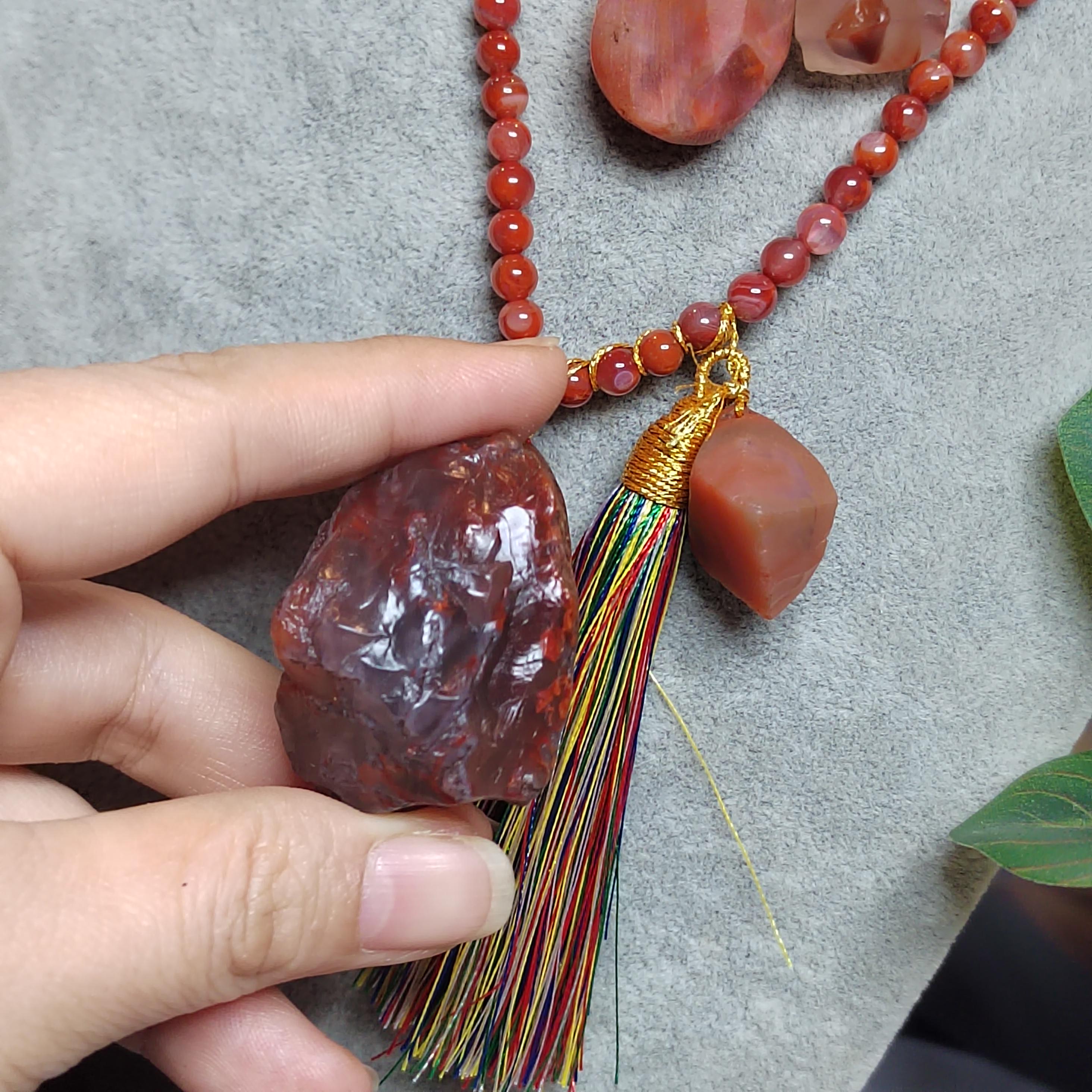 Rare Waxi Nanhong Agate Raw Stones · 427g · 17pcs Natural Uneven Cut | SL546 SL Precious