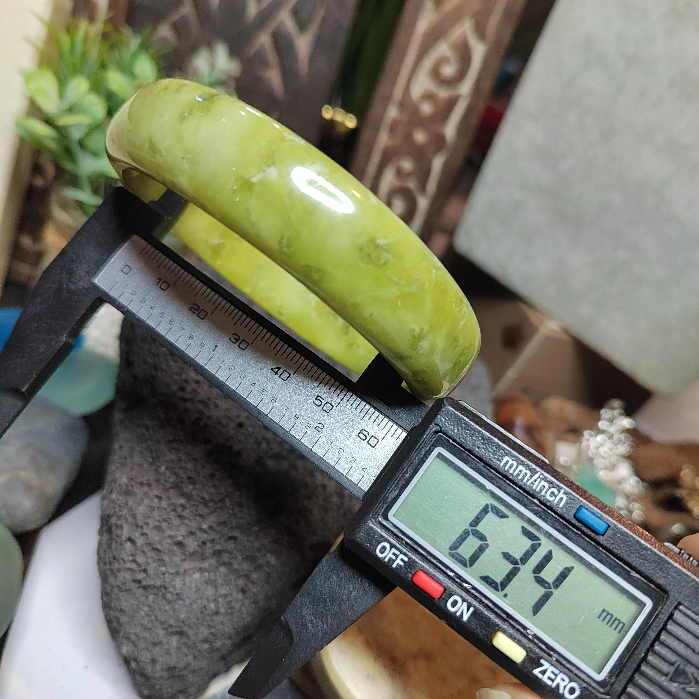 Certified Natural Unisex Apple Green Natural Xiuyan Jade Bangle 63.4mm | SL560 SL Precious