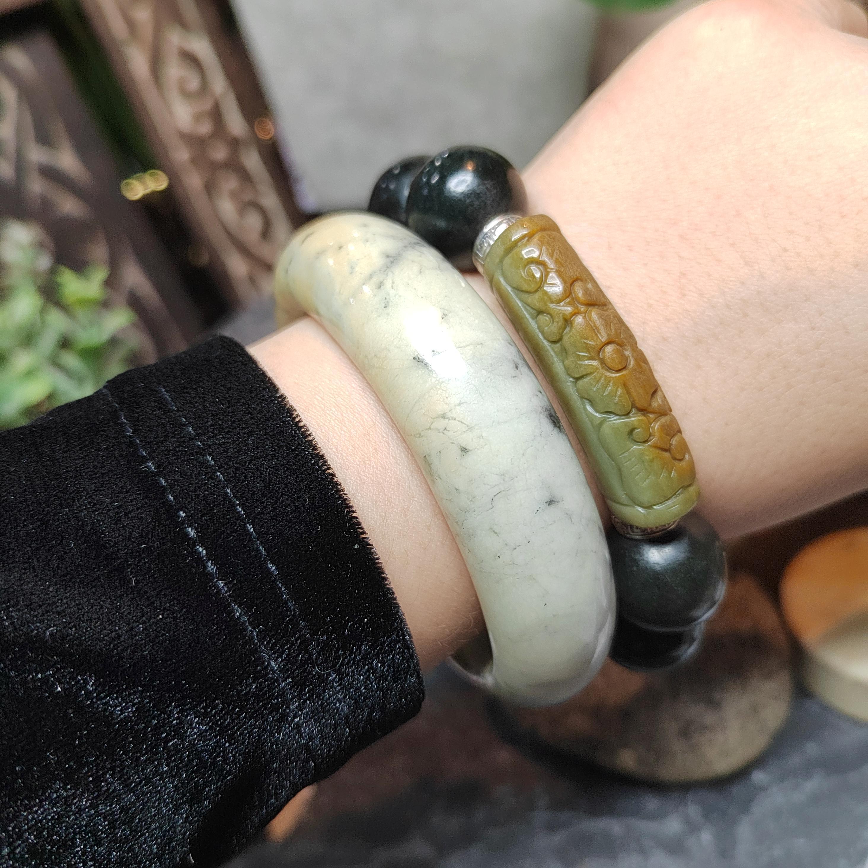 Certified Natural Xiuyan Jade Bangle 60.2mm | SL561 SL Precious