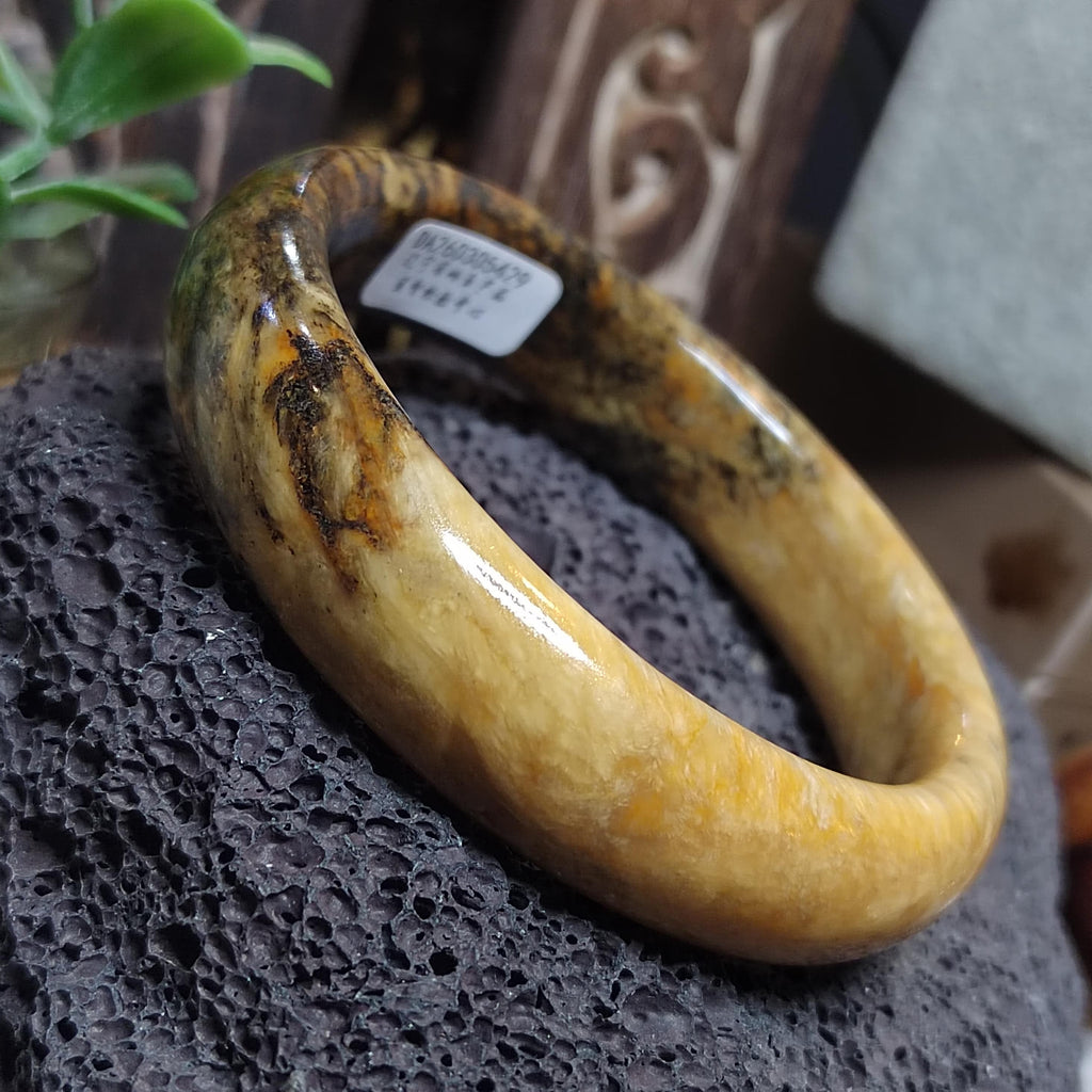 Certified Natural Xiuyan Jade Bangle 64.4mm Unisex SL562 SL Precious