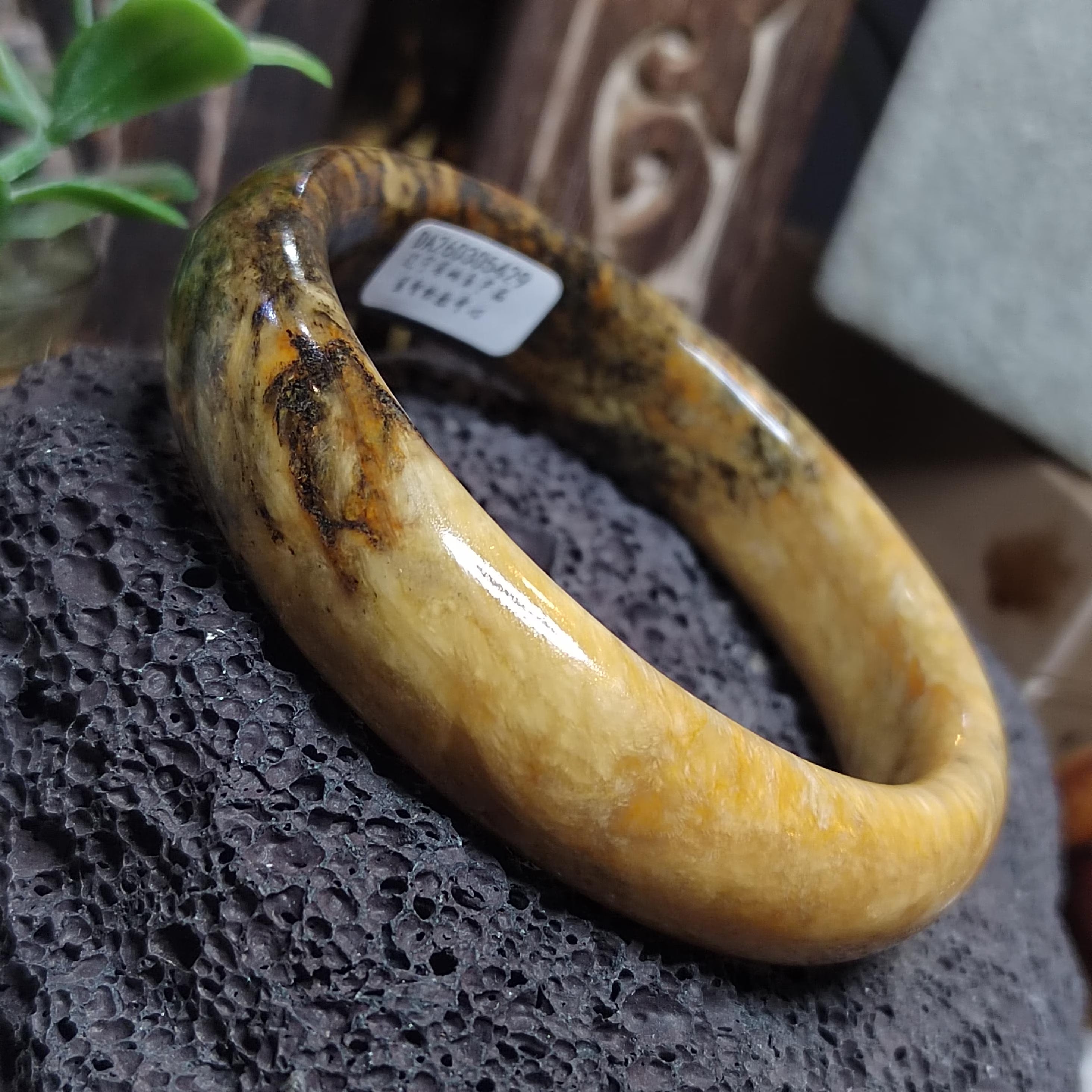 Certified Natural Xiuyan Jade Bangle 64.4mm Unisex SL562 SL Precious