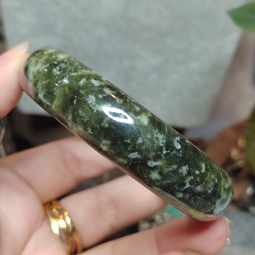 Collector’s Grade Xiuyan Jade Bangle “Ancient Forest” | 59.8 mm SL568 SL Precious