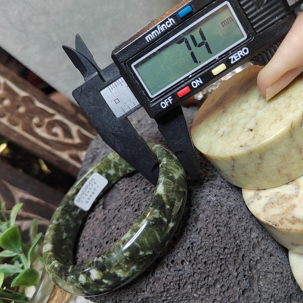 Collector’s Grade Xiuyan Jade Bangle “Ancient Forest” | 59.8 mm SL568 SL Precious