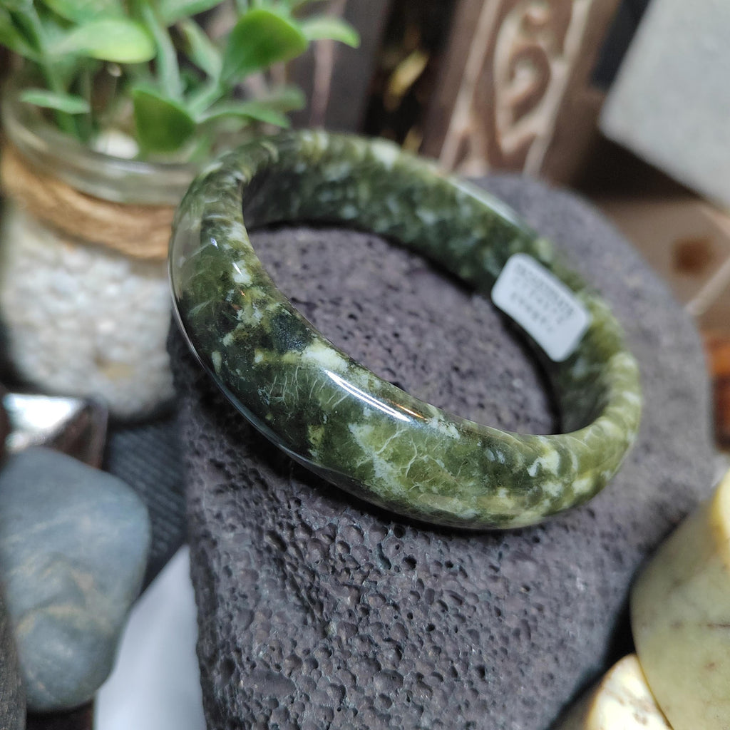Collector’s Grade Xiuyan Jade Bangle “Ancient Forest” | 59.8 mm SL568 SL Precious
