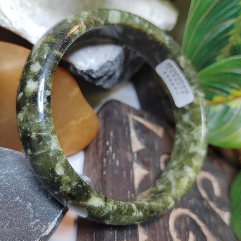 Collector’s Grade Xiuyan Jade Bangle “Ancient Forest” | 59.8 mm SL568 SL Precious