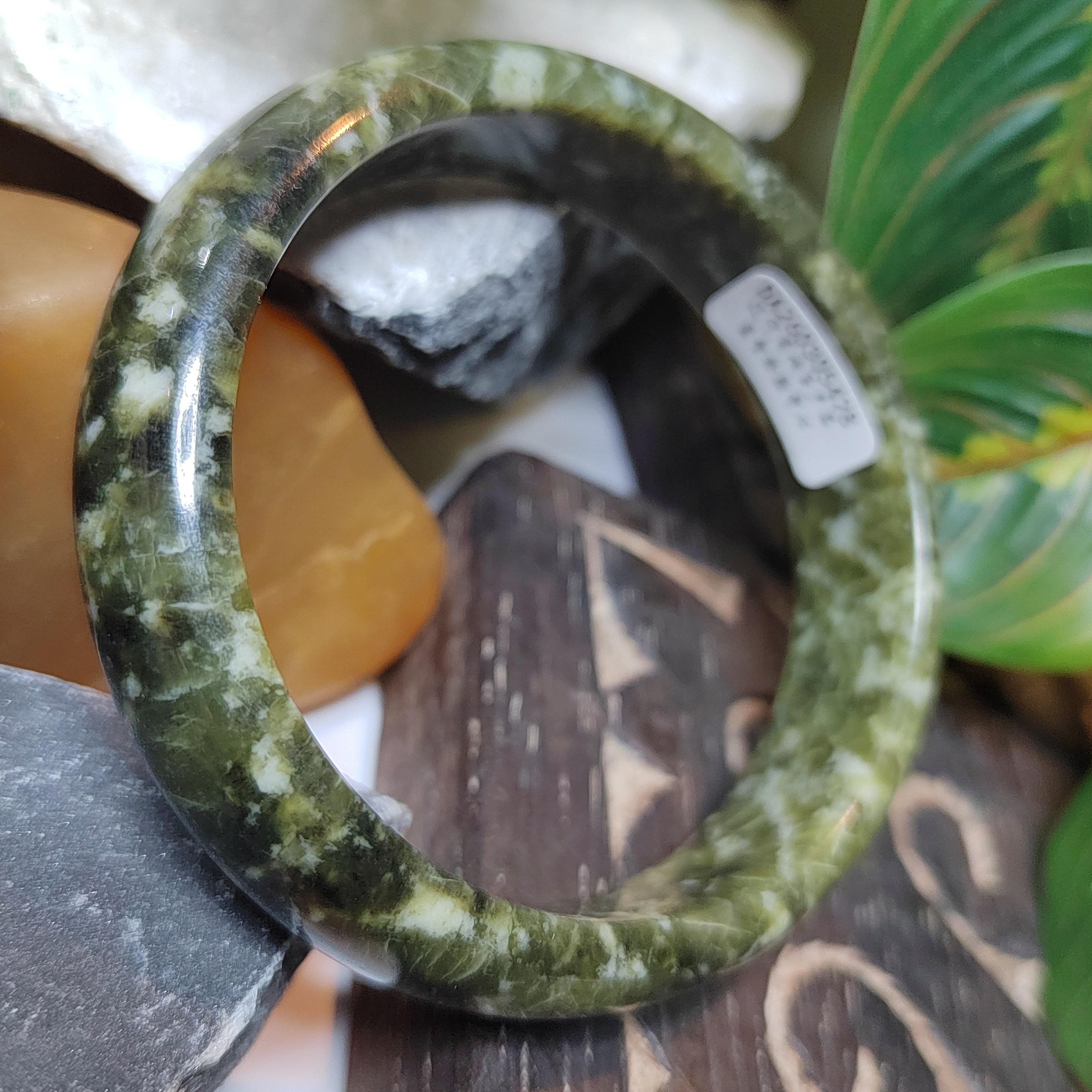 Collector’s Grade Xiuyan Jade Bangle “Ancient Forest” | 59.8 mm SL568 SL Precious