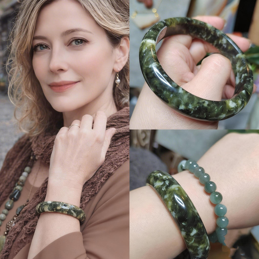 Collector’s Grade Xiuyan Jade Bangle “Ancient Forest” | 59.8 mm SL568 SL Precious