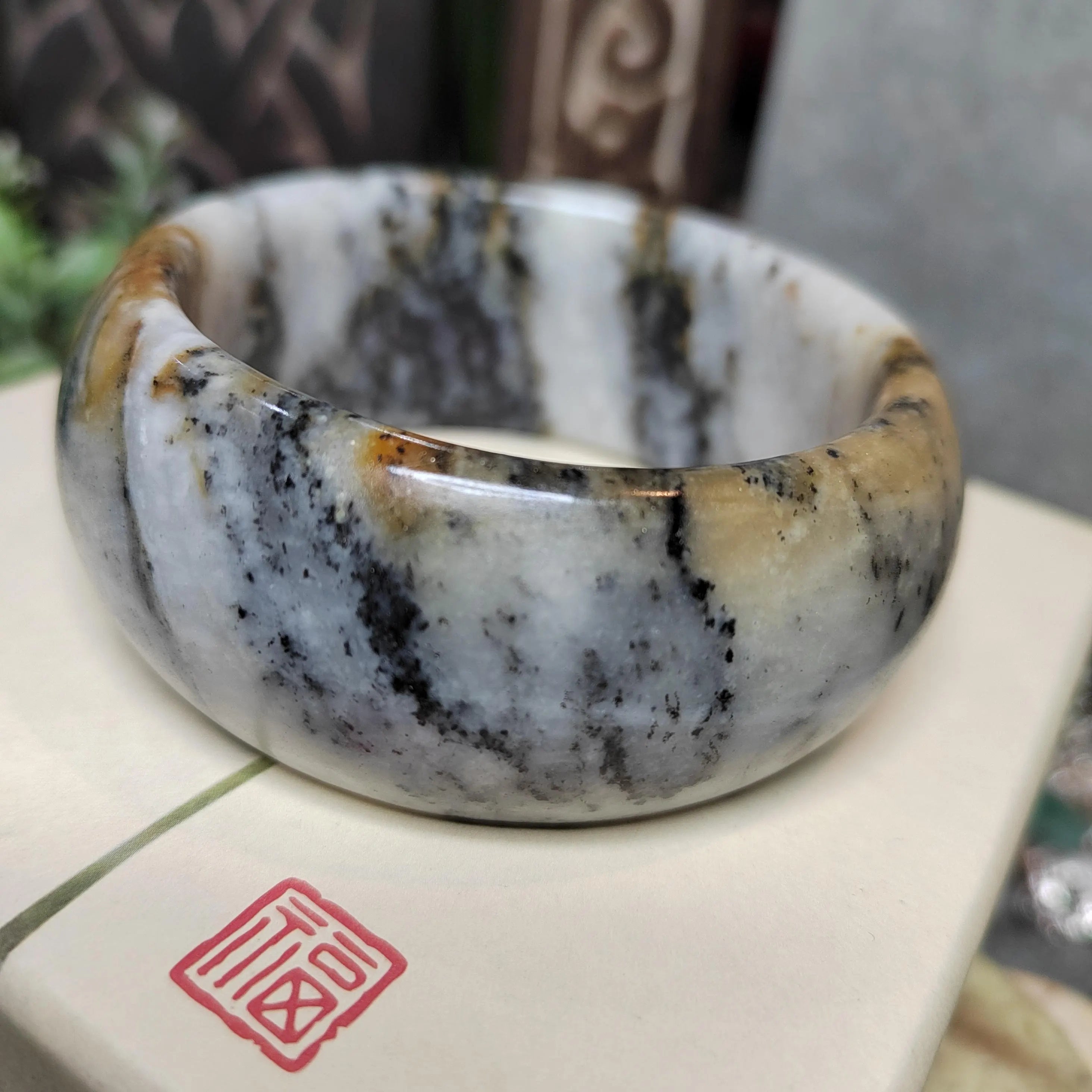 Collector’s Grade Xiuyan Jade Bangle “Timeless Glow” | 57.3 mm SL569 SL Precious