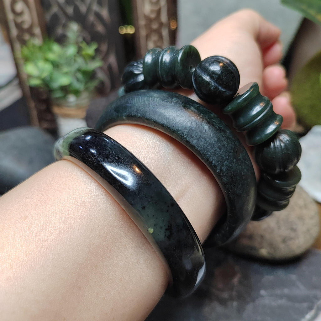 Collector’s Grade Xiuyan Jade Bangle “Cloud Veil Horizon” | 61.4 mm SL570 SL Precious