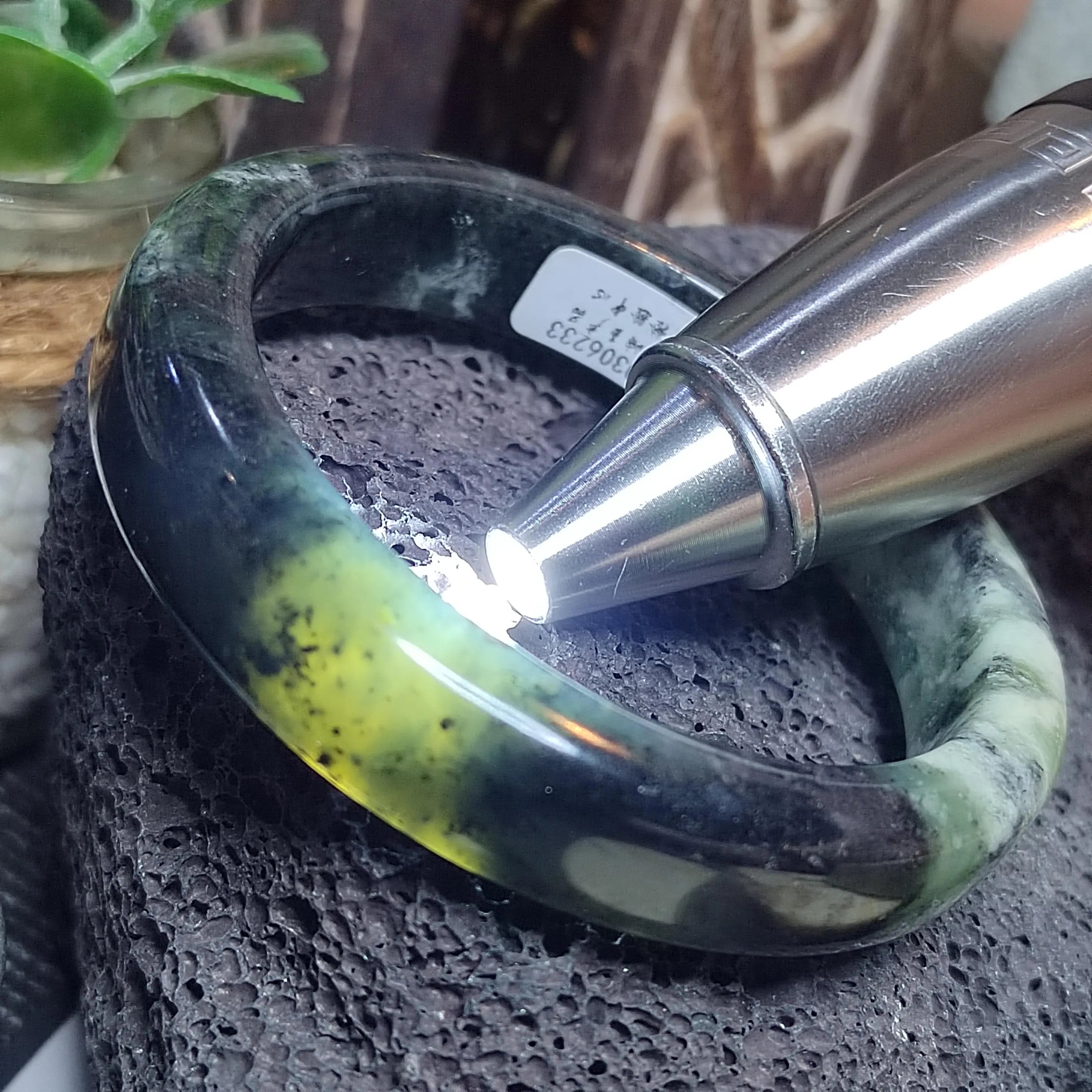 Collector’s Grade Xiuyan Jade Bangle “Cloud Veil Horizon” | 61.4 mm SL570 SL Precious