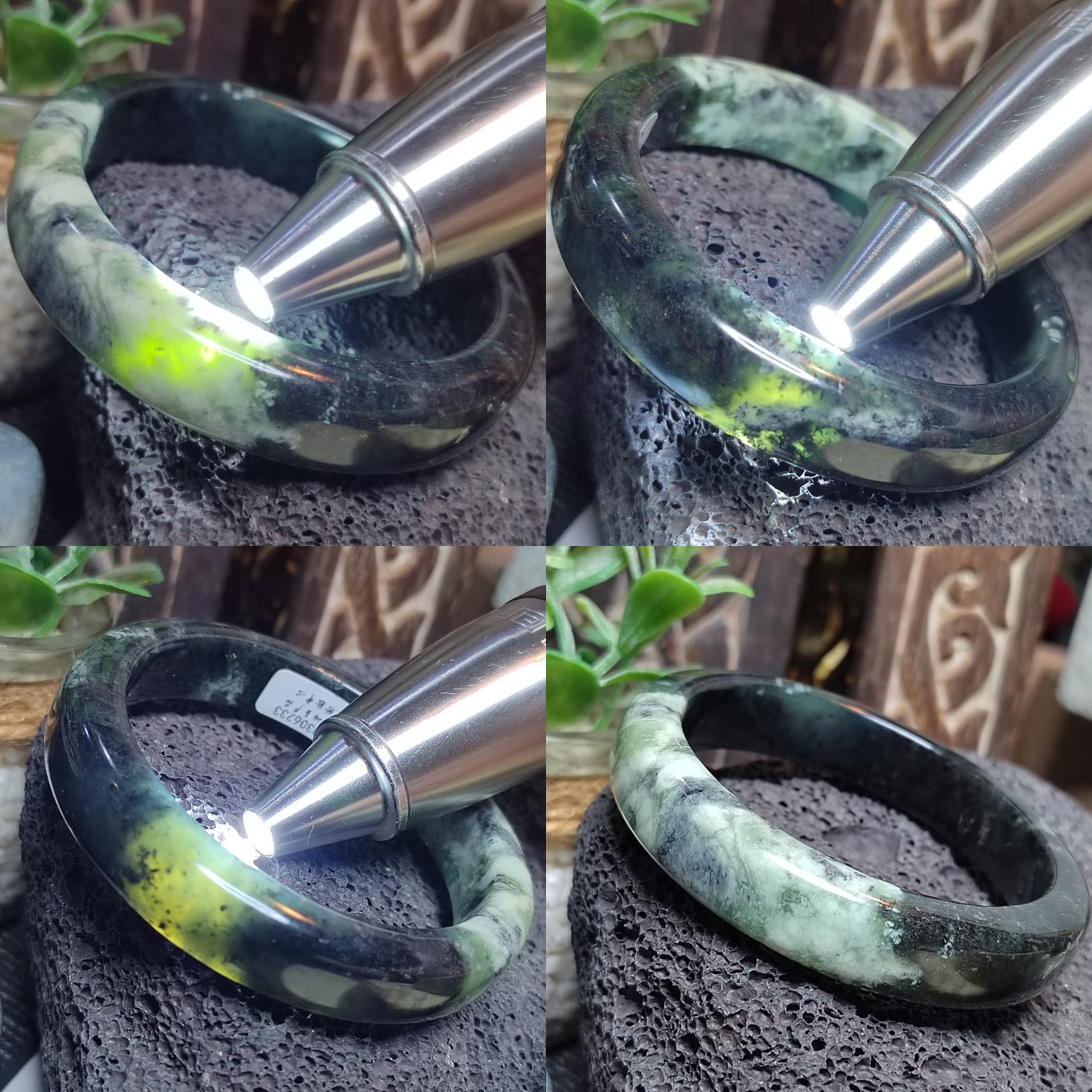 Collector’s Grade Xiuyan Jade Bangle “Cloud Veil Horizon” | 61.4 mm SL570 SL Precious