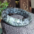 Certified Rare Large Natural Xiuyan Jade Bangle “Ink Cloud Elegance” 59.9mm | SL553 SL Precious