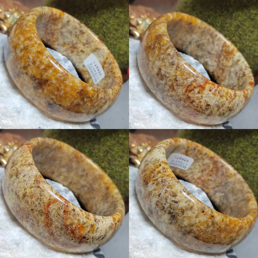 Certified Large Beautiful Natural Rustic Xiuyan Jade Bangle 57.2mm | SL555 SL Precious