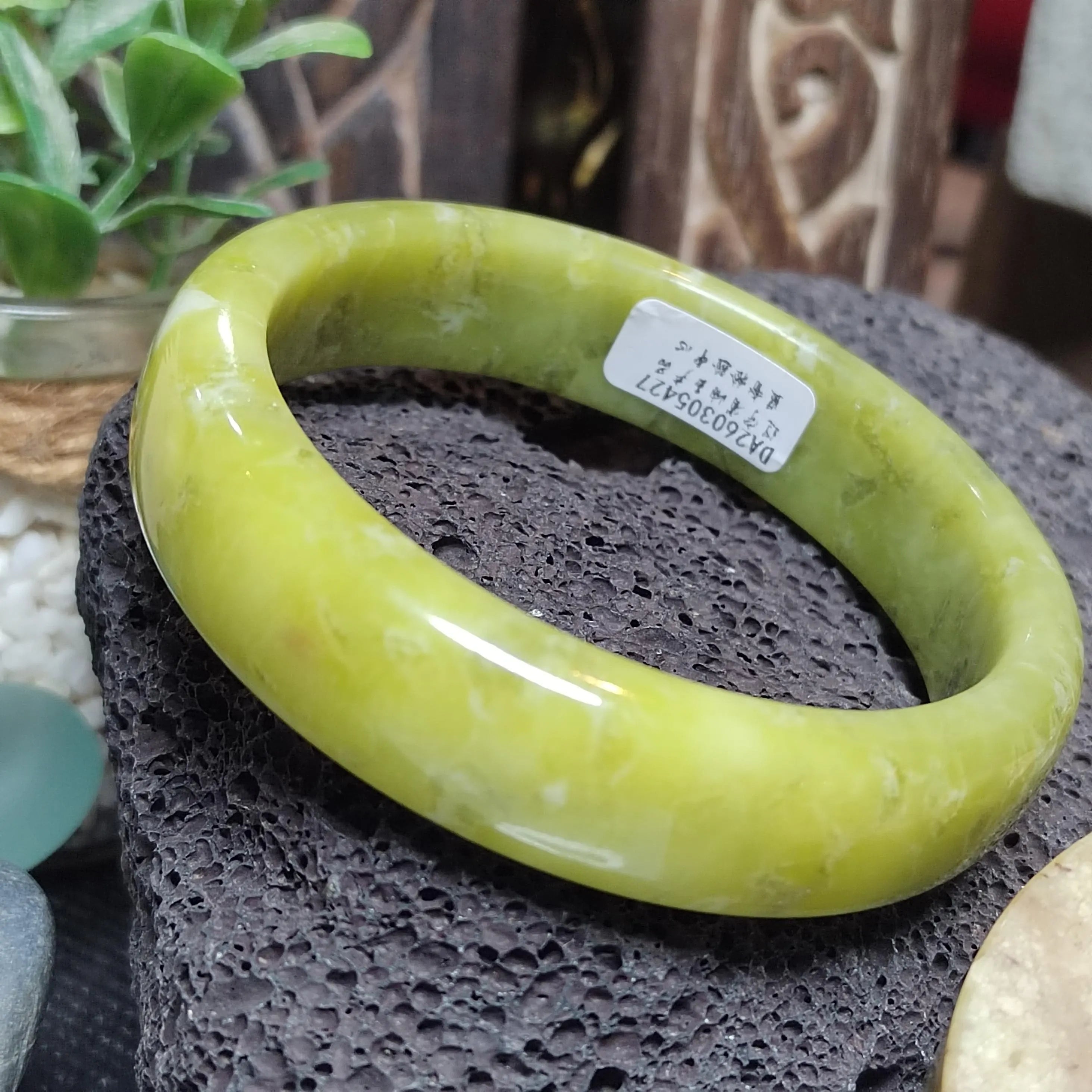 Certified Natural Unisex Apple Green Natural Xiuyan Jade Bangle 63.4mm | SL560 SL Precious