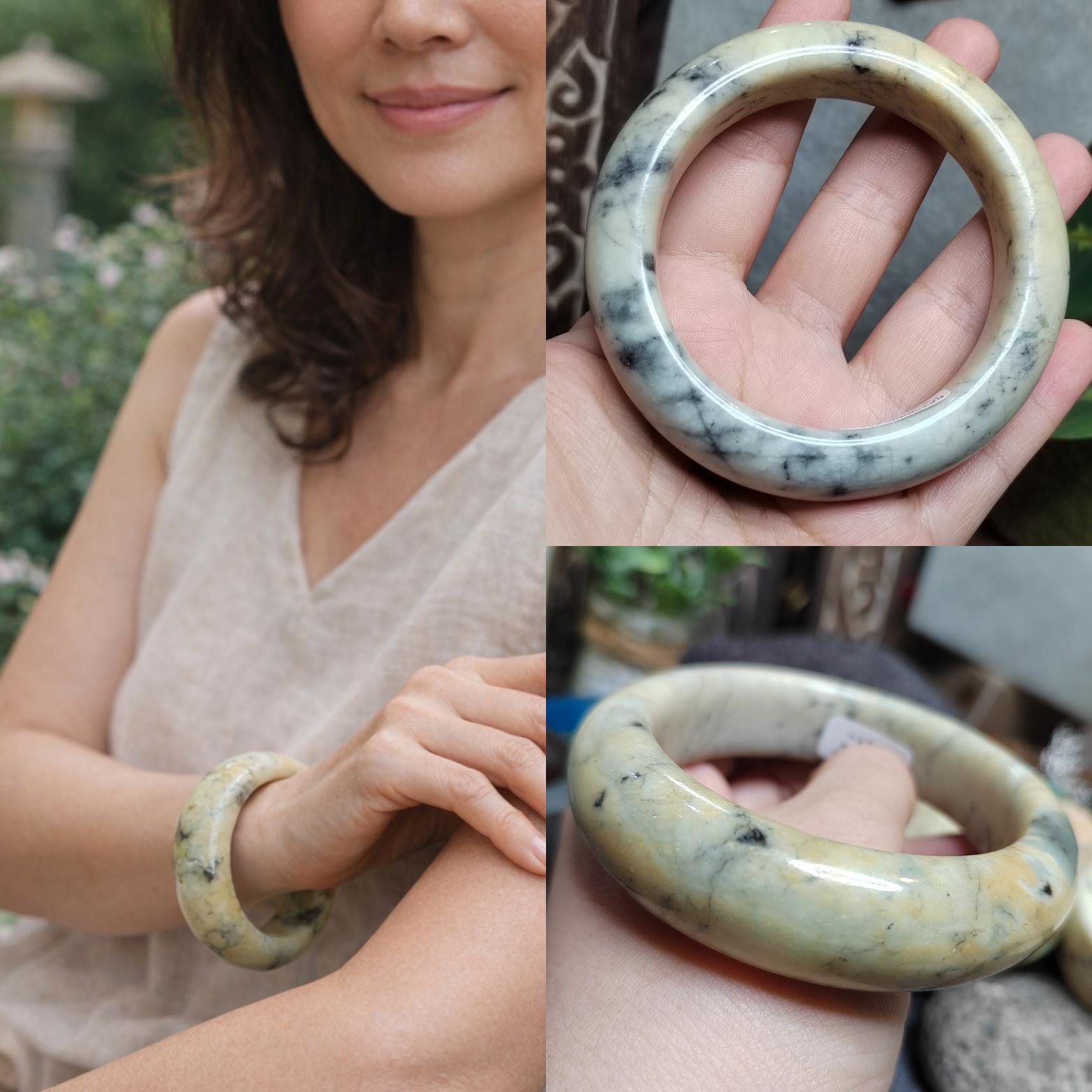 Certified Natural Xiuyan Jade Bangle 60.2mm | SL561 SL Precious