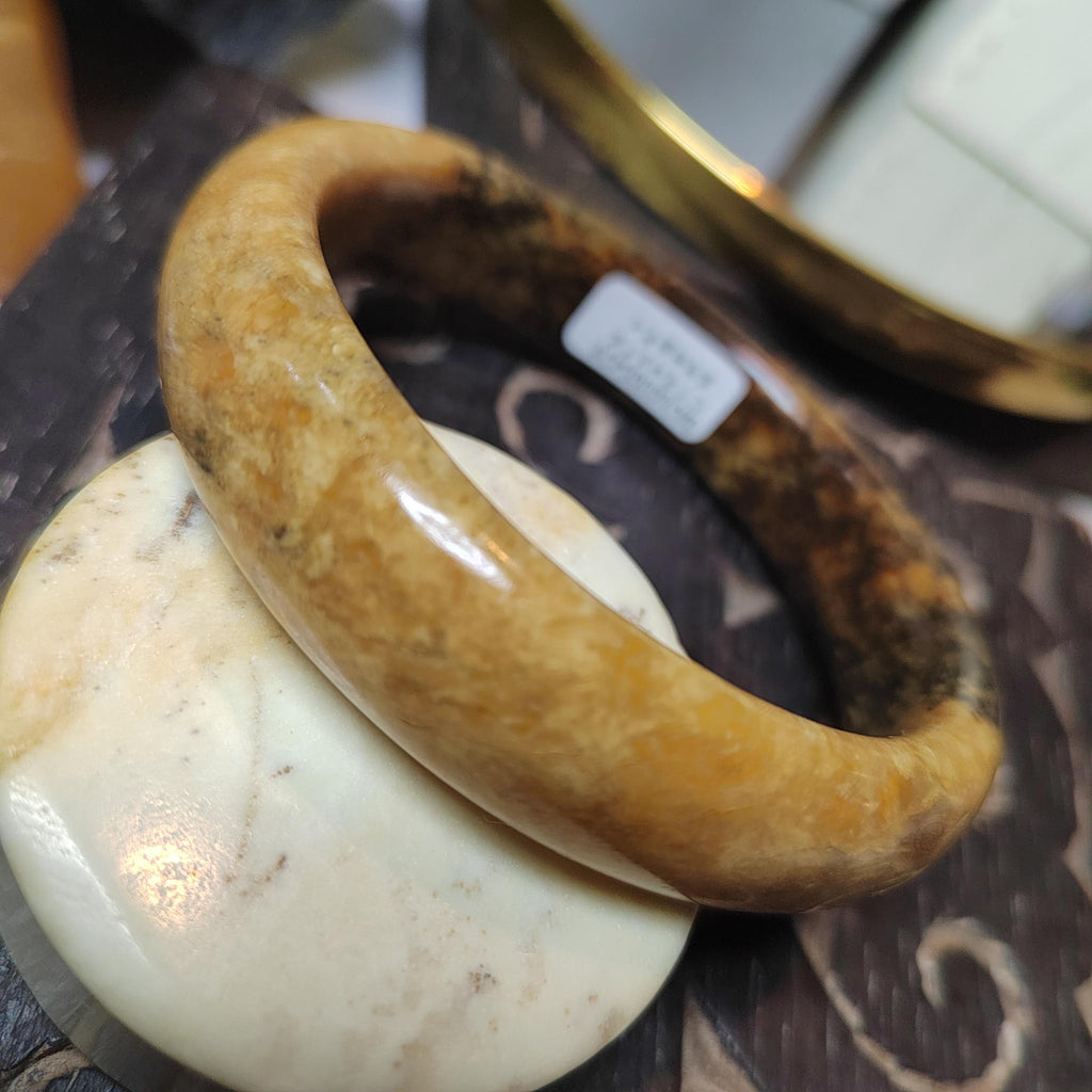 Certified Natural Xiuyan Jade Bangle 64.4mm Unisex SL562 SL Precious