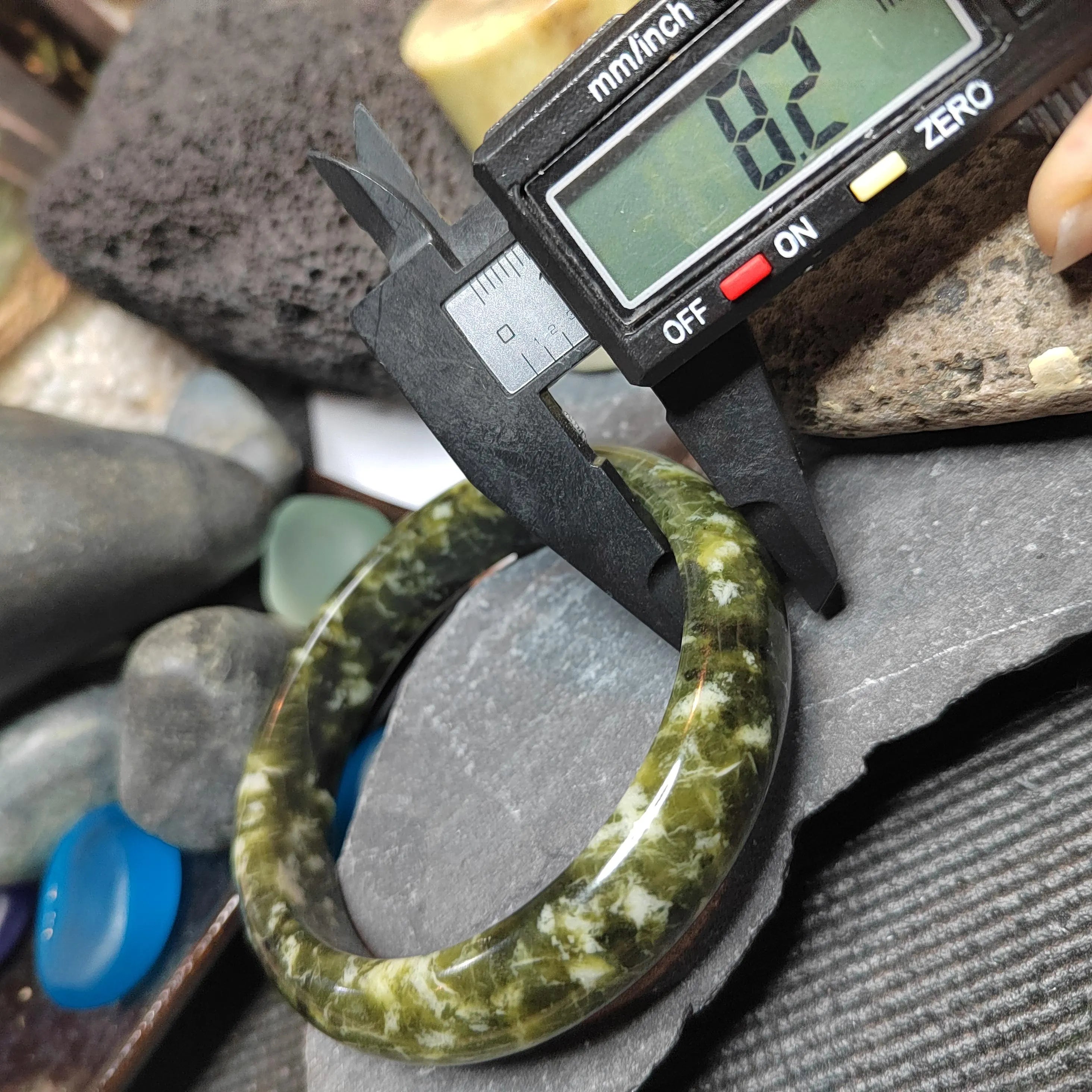 Certified Natural Xiuyan Jade Bangle “Ancient Forest” | Inner 61.7 mm SL567 SL Precious