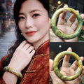 Certified Natural Xiuyan Jade Bangle “Celestial Clouds” | Inner 58.3 mm SL566 SL Precious