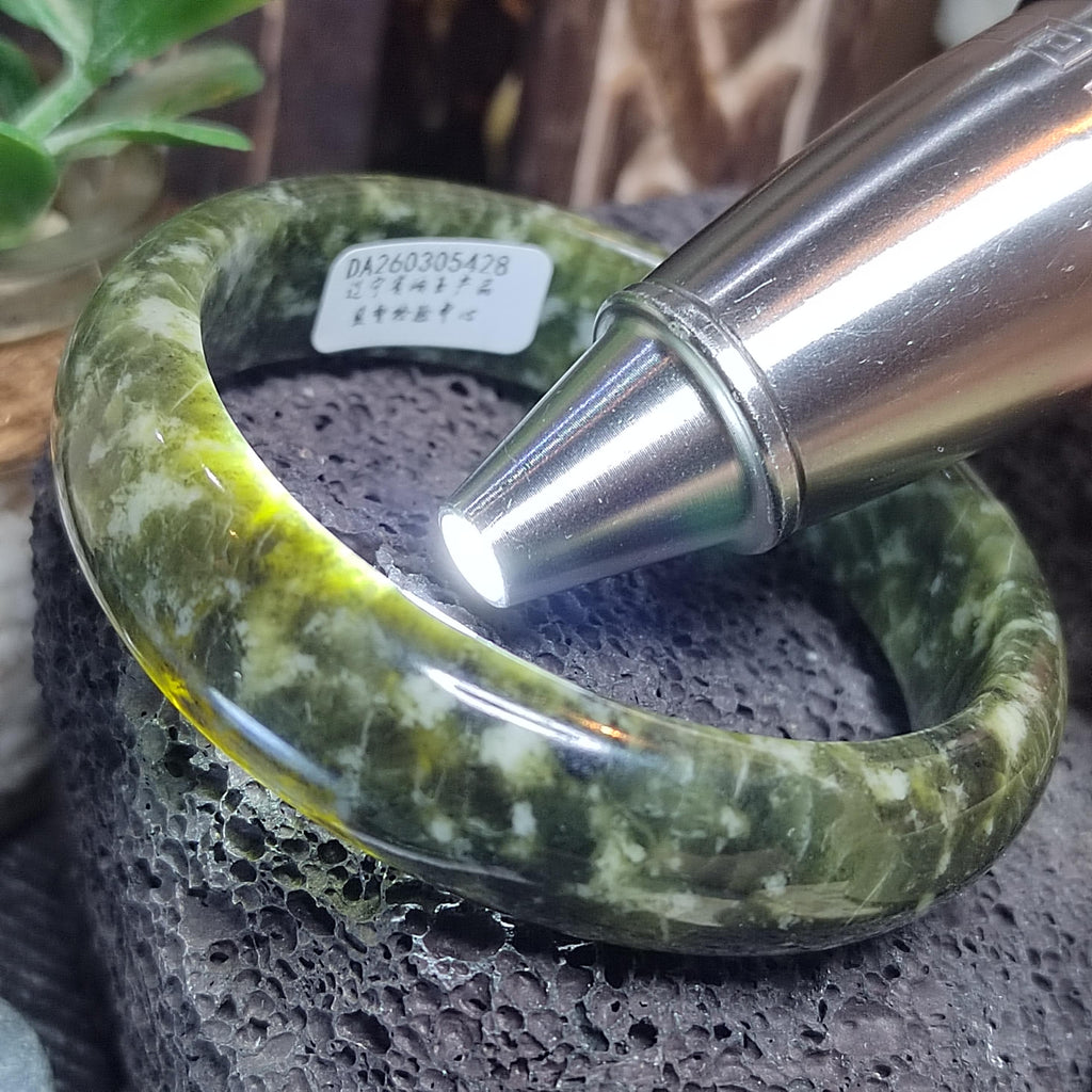 Collector’s Grade Xiuyan Jade Bangle “Ancient Forest” | 59.8 mm SL568 SL Precious