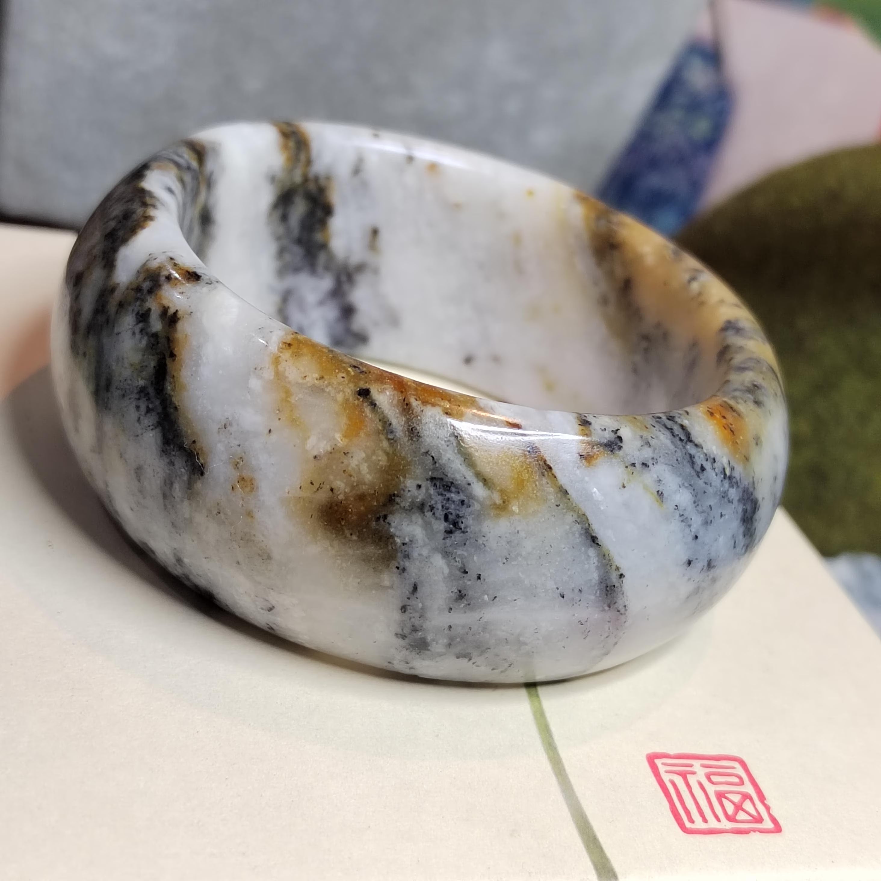 Collector’s Grade Xiuyan Jade Bangle “Timeless Glow” | 57.3 mm SL569 SL Precious