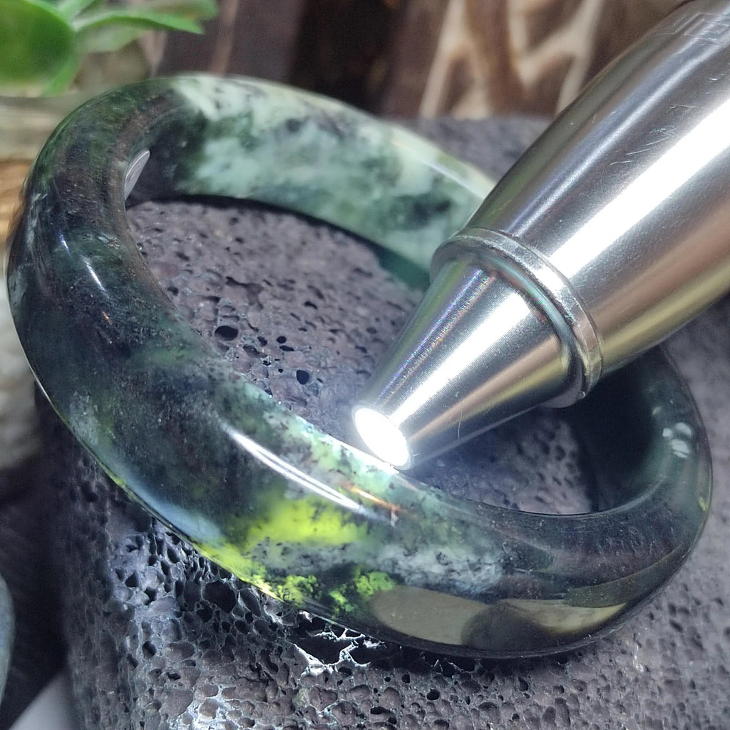 Collector’s Grade Xiuyan Jade Bangle “Cloud Veil Horizon” | 61.4 mm SL570 SL Precious