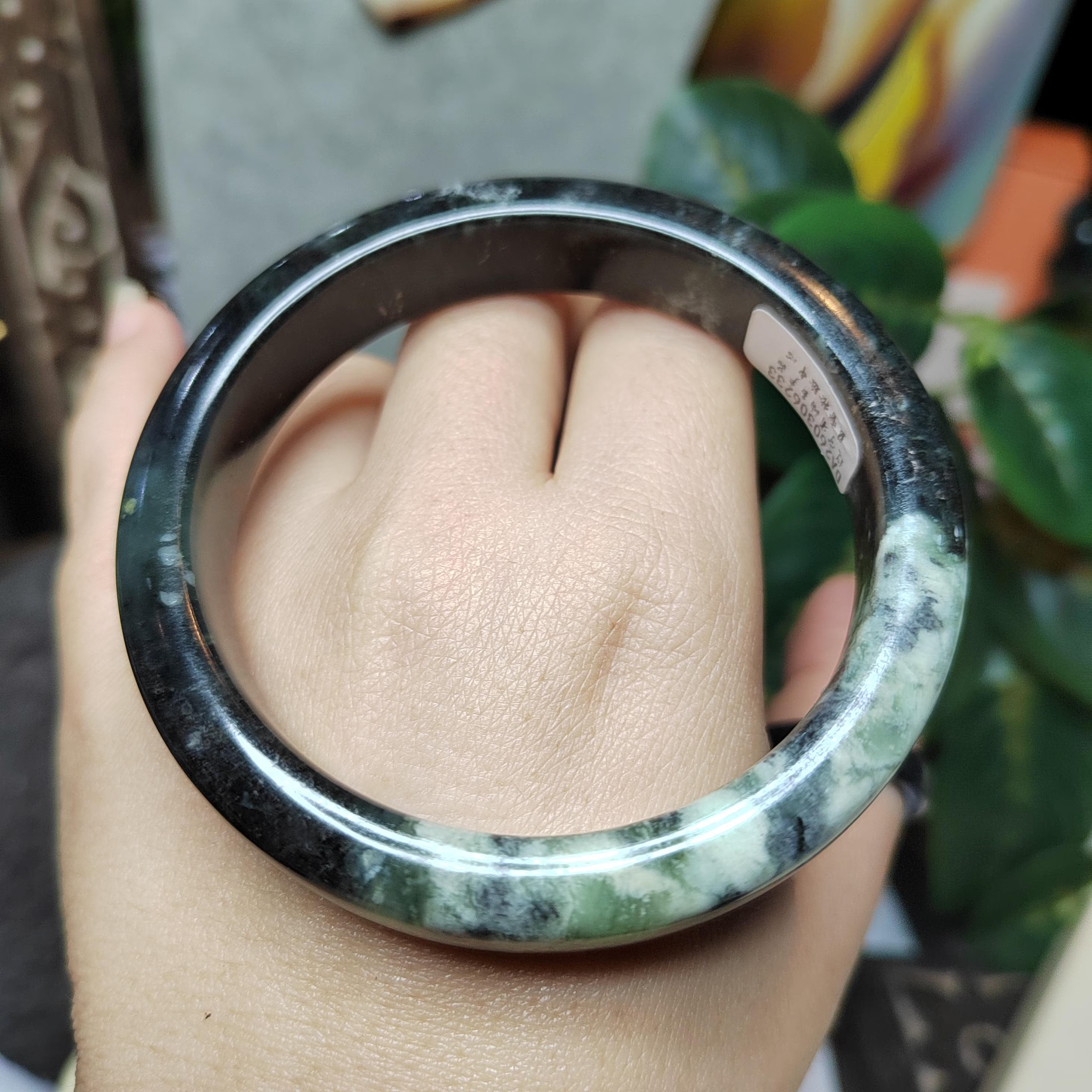 Collector’s Grade Xiuyan Jade Bangle “Cloud Veil Horizon” | 61.4 mm SL570 SL Precious