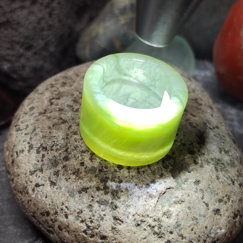 Certified Natural Xiuyan Jade Ring “Verdant Cloud Grace” | Inner 18.6 mm (US 8.75) SL585 SL Precious