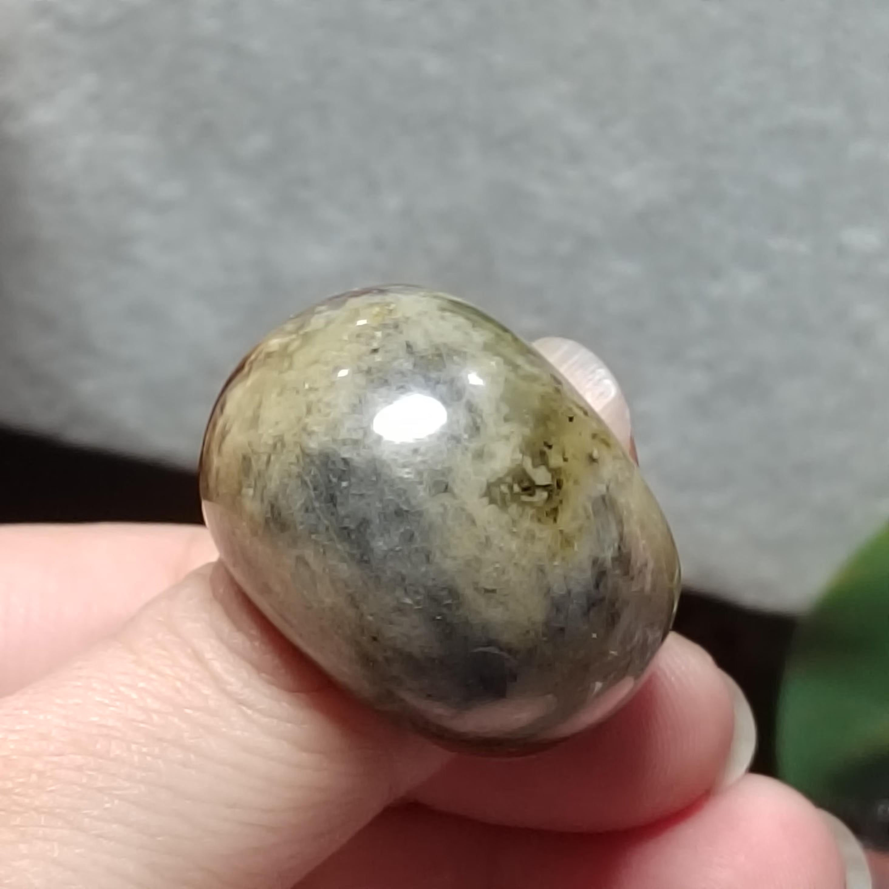 Certified Natural Xiuyan Jade Ring “Swad Head Serenity"Inner 17.5 mm (US 7.5)  SL585 SL Precious