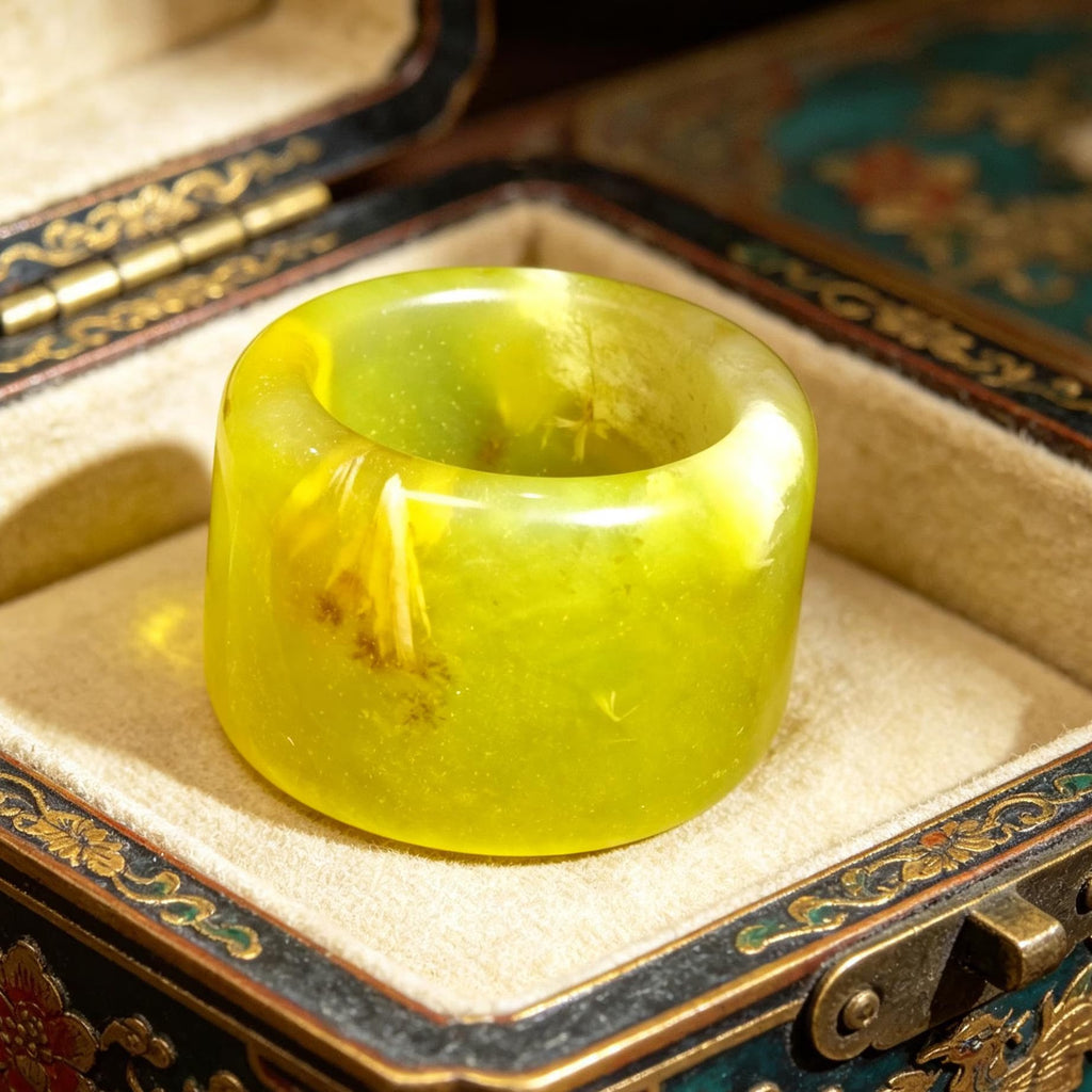 Certified Natural Xiuyan Jade Ring “Verdant Dawn” | Inner 17.4 mm (US 7)  SL592 SL Precious