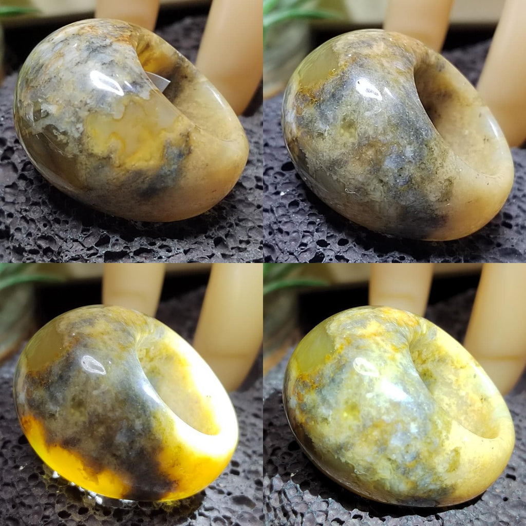 Certified Natural Xiuyan Jade Ring “Domed Head Serenity” | Inner 17.7 mm  (US 7.75)  SL597 SL Precious
