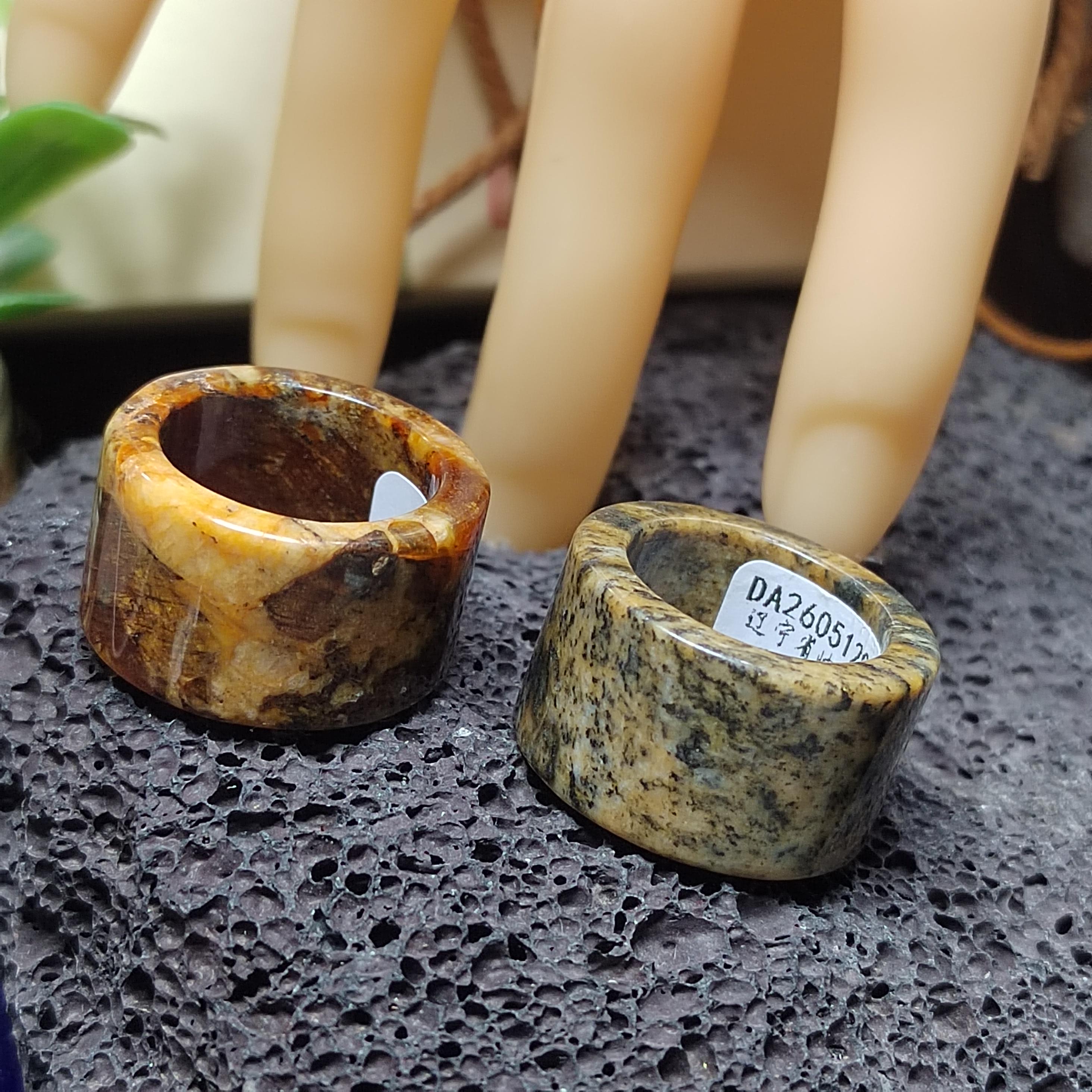 Certified Natural Xiuyan Jade Ring “Earth & Amber Harmony” |SL600A 17.8 mm (US 8) or SL600B 17.6 mm (US 7.75) SL Precious