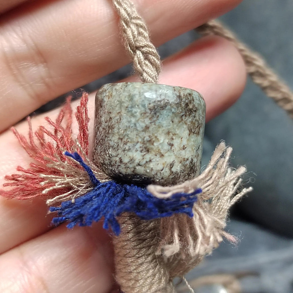 Certified Natural Hemo Jade Uneven Donut Pendant Necklace | SL601 SL Precious