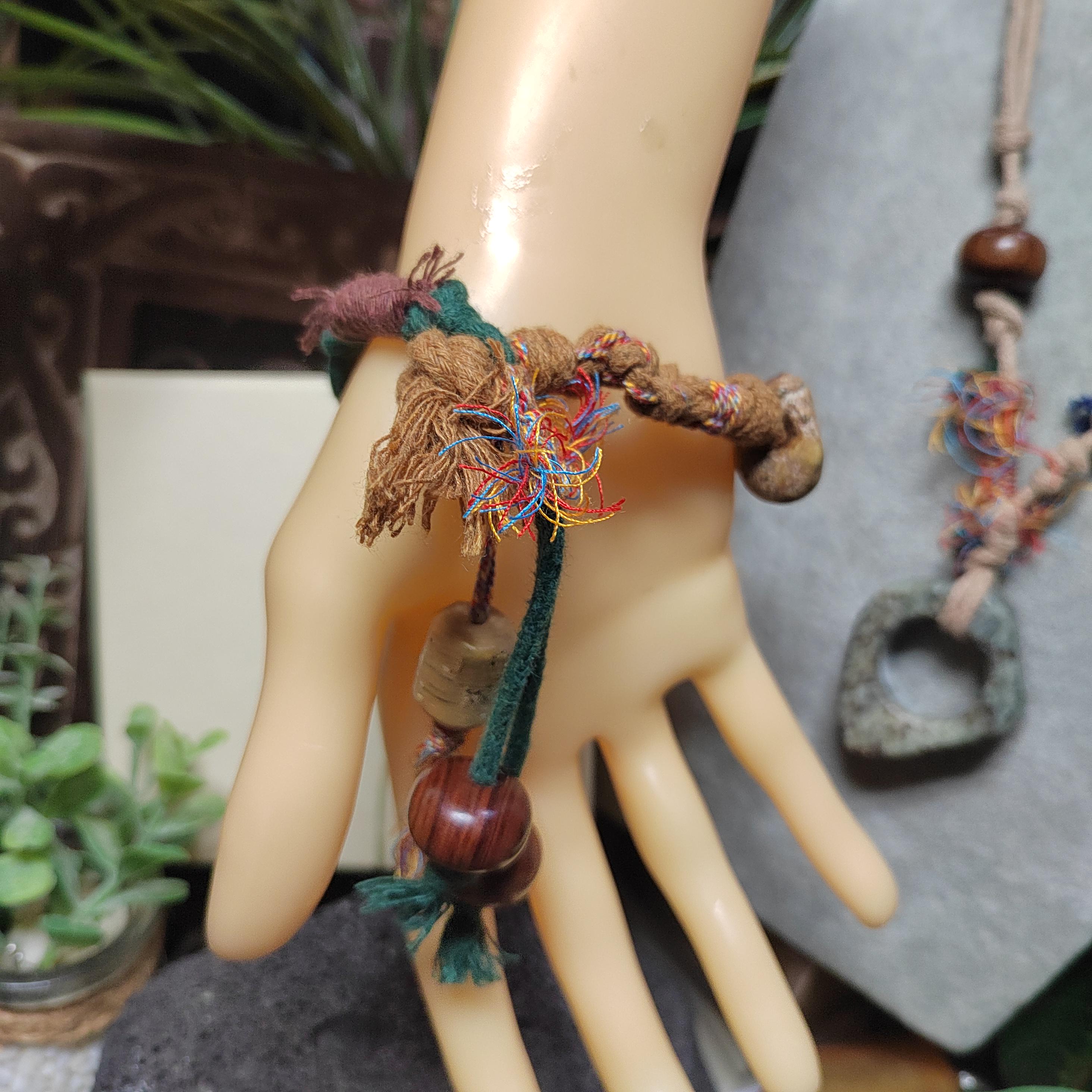 Certified Natural Hemo Jade Handcrafted RuYi Hui‑Pattern Adjustable Bracelet | SL603 SL Precious