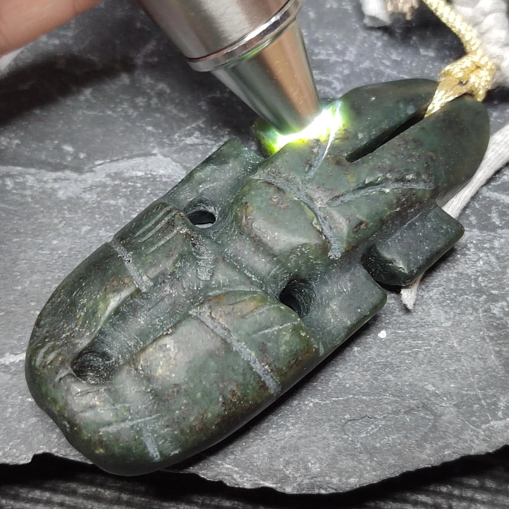 Certified Natural Nephrite Jade Hongshan Culture “Sun Man” Pendant Necklace | SL604 SL Precious