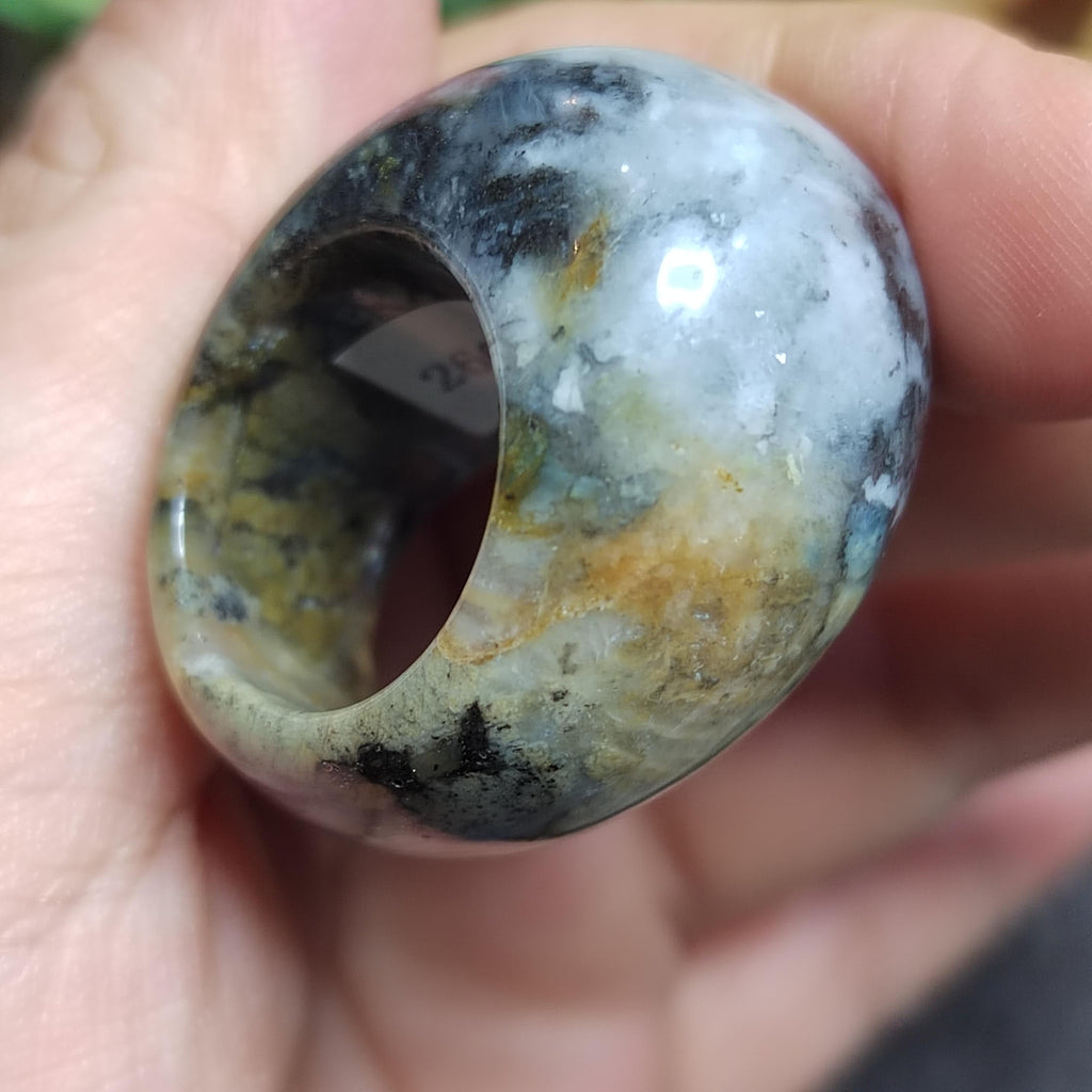 Certified Natural Xiuyan Jade Ring “Domed Head Serenity” | Inner 17.7 mm  (US 7.75) SL596 SL Precious
