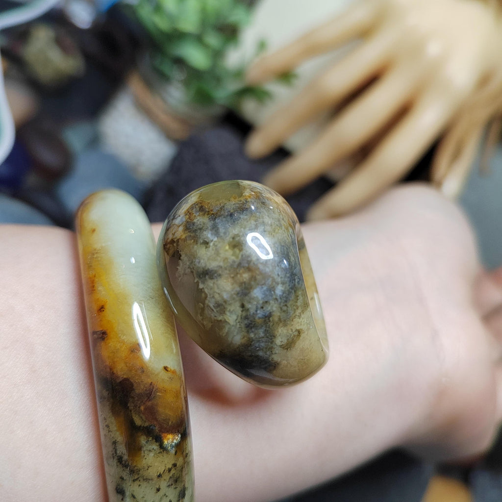Certified Natural Xiuyan Jade Ring “Domed Head Serenity” | Inner 17.7 mm  (US 7.75)  SL597 SL Precious