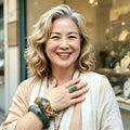 Certified Natural Xiuyan Jade Ring “Emerald Mist Strength” | Inner 18.6 mm  (US 8.75)  SL598 SL Precious