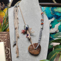 Certified Natural Hemo Jade Uneven Donut Pendant Necklace | SL601 SL Precious