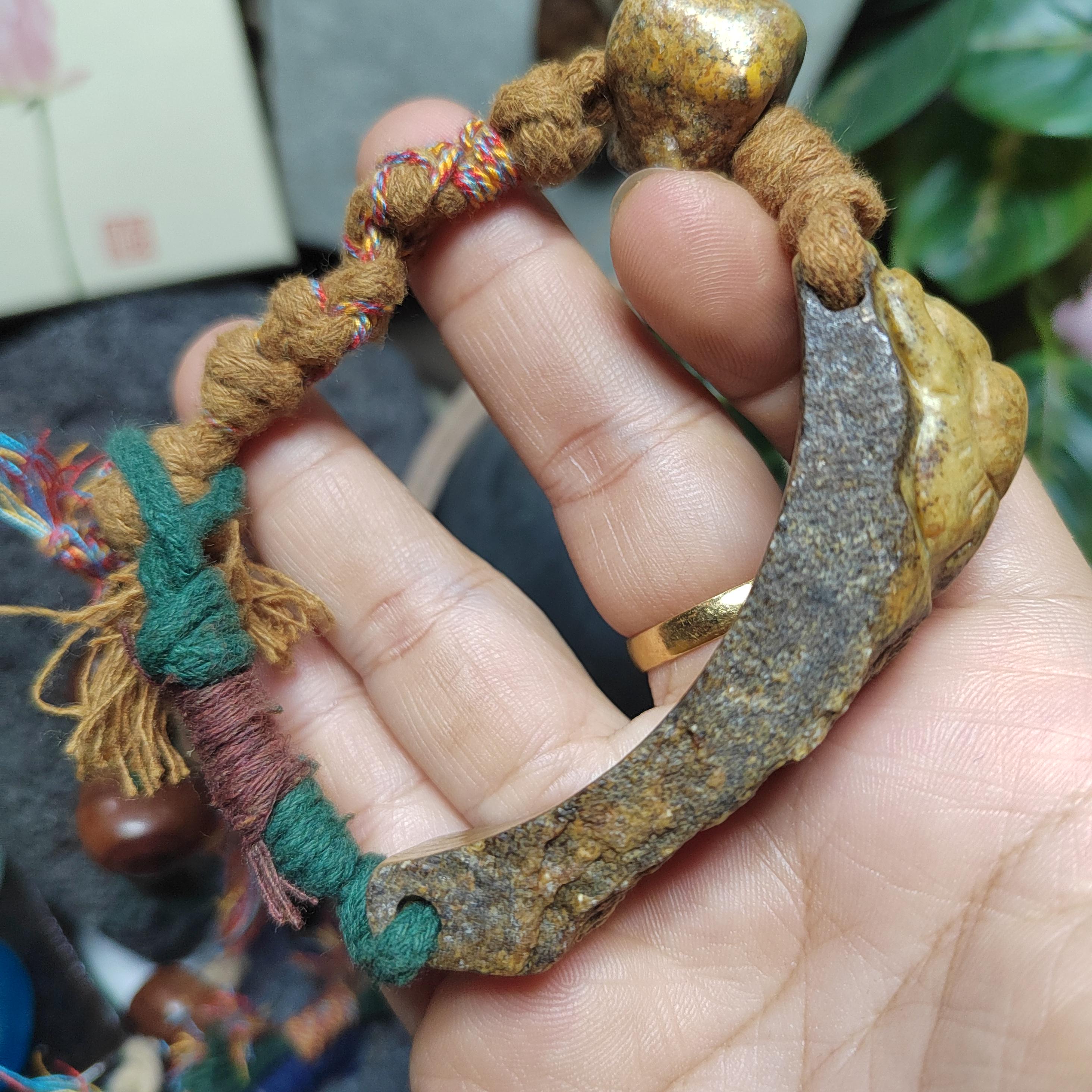 Certified Natural Hemo Jade Handcrafted RuYi Hui‑Pattern Adjustable Bracelet | SL603 SL Precious
