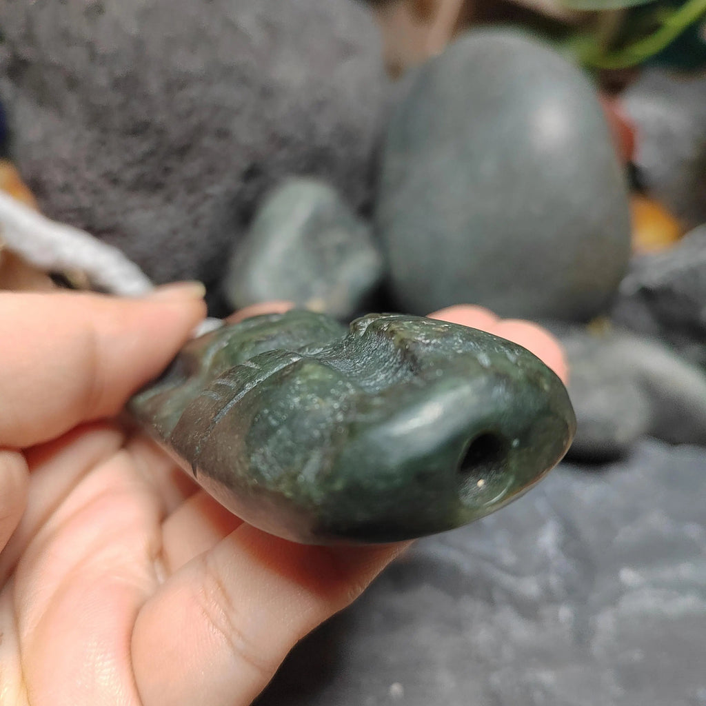 Certified Natural Nephrite Jade Hongshan Culture “Sun Man” Pendant Necklace | SL604 SL Precious