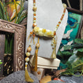 Certified Natural Xiuyan Jade King Stone “Butterflies, Plum Blossoms & Bamboo” Pendant Necklace | SL605 SL Precious