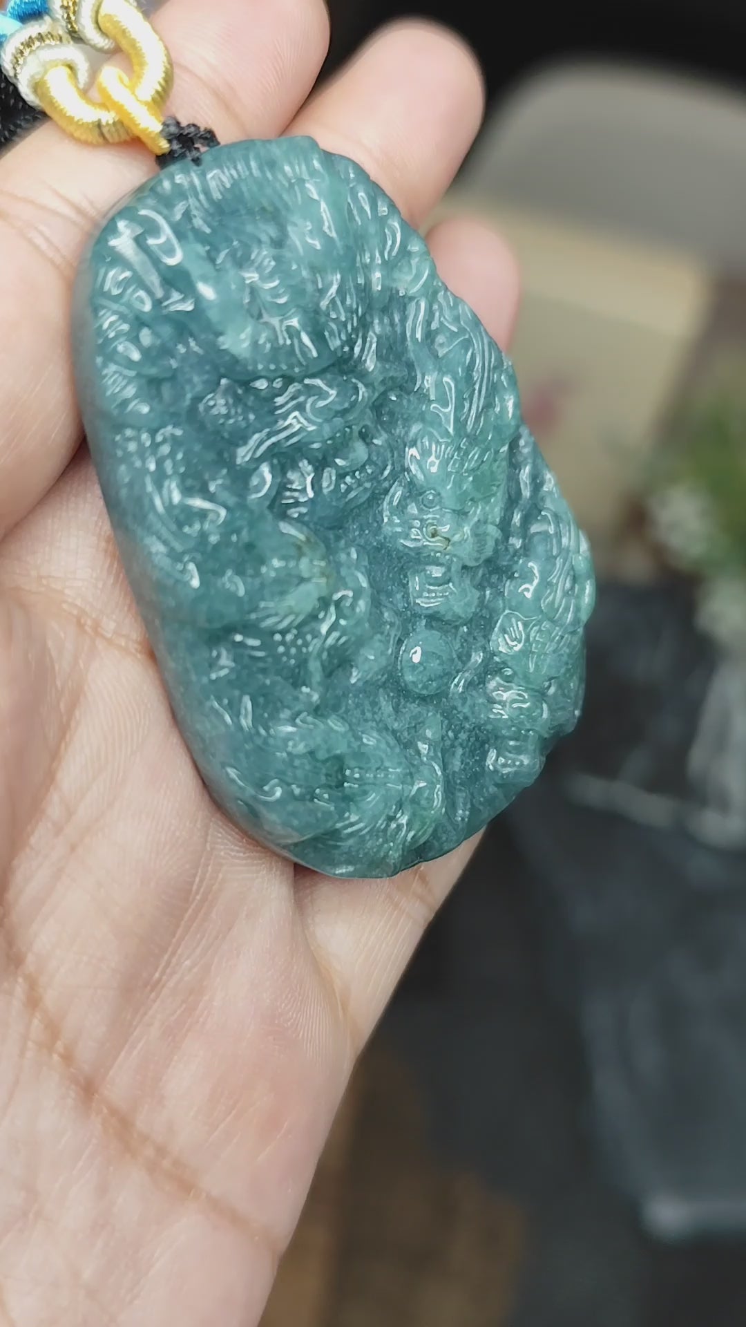 Double-Sided Jadeite Guardian Pendant – Certified Untreated  52.25 g