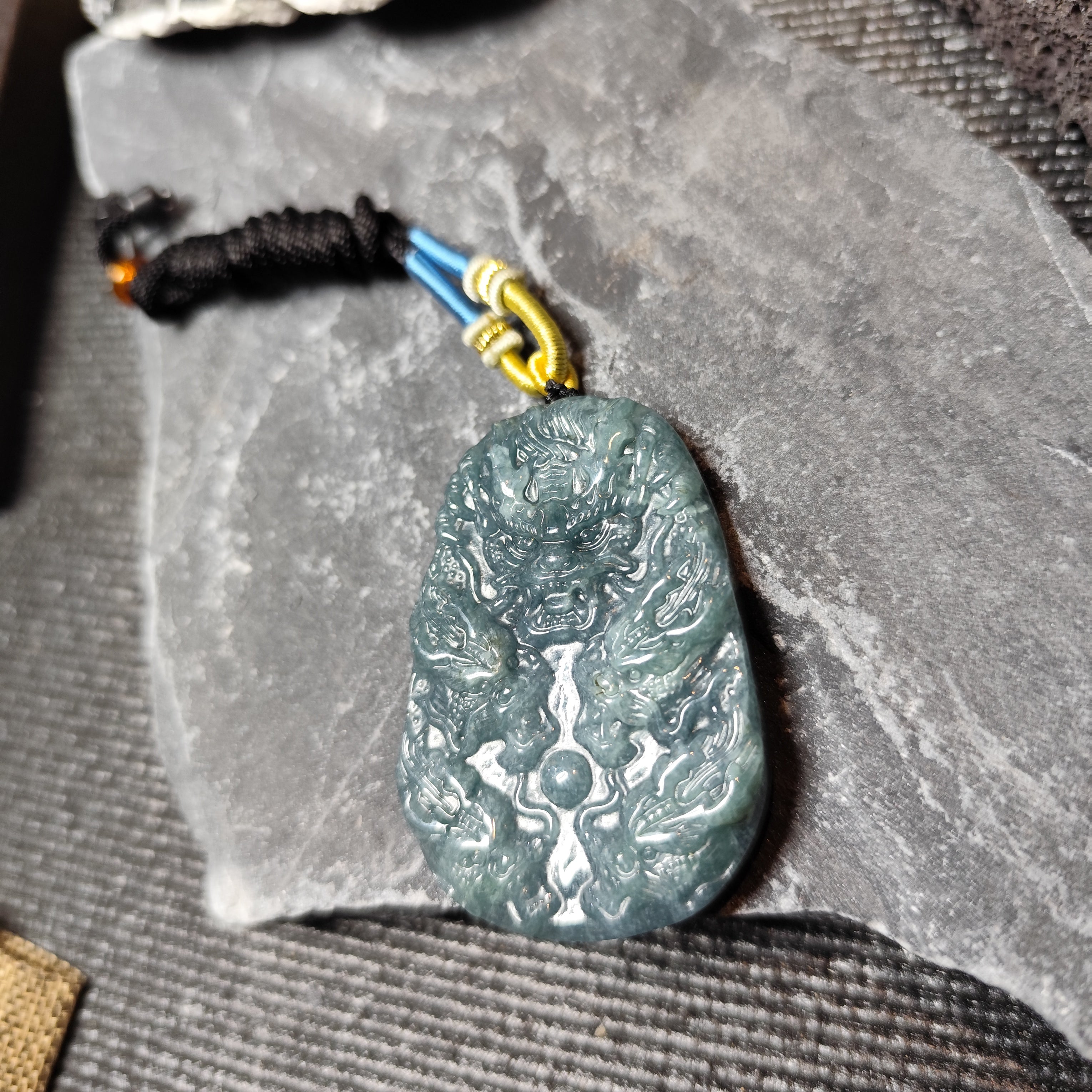 Double-Sided Jadeite Guardian Pendant – Certified Untreated  52.25 g