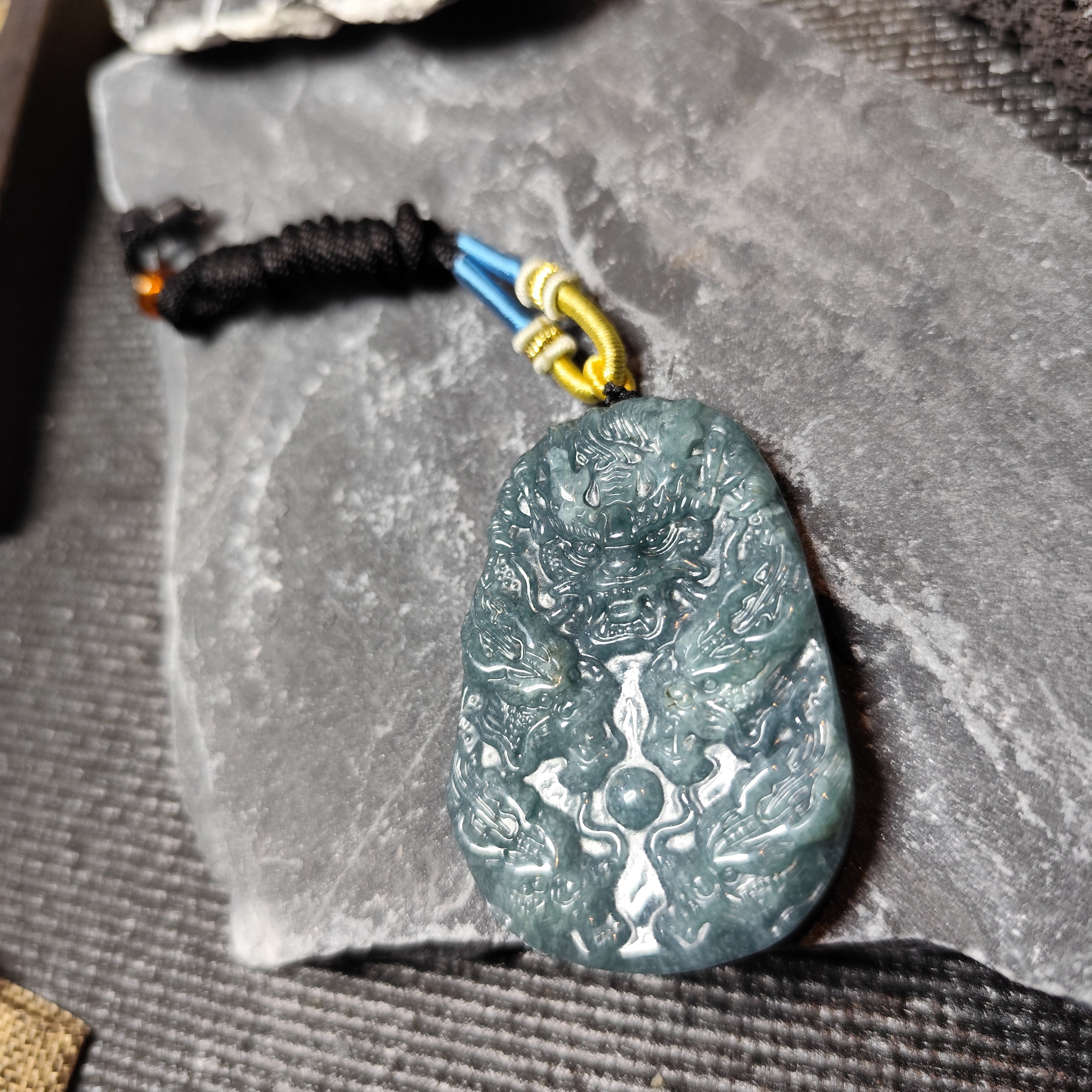 Double-Sided Jadeite Guardian Pendant – Certified Untreated  52.25 g